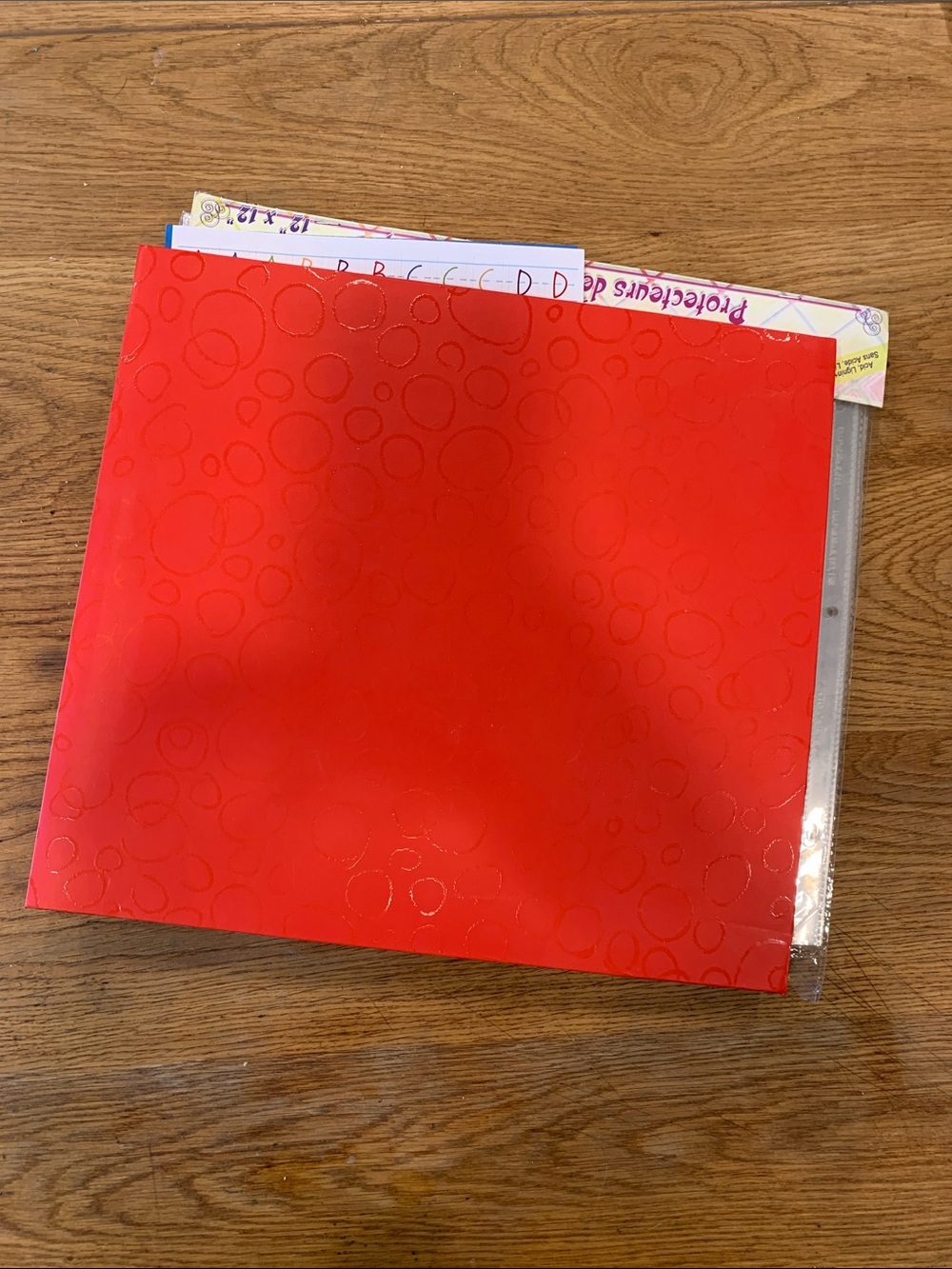 Crayola Scrapbook with Glossy Red Cover